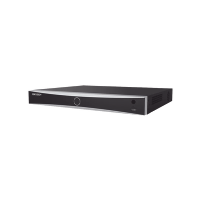 NVR 32 Megapixel (8K) / Reconocimiento Facial (Base de Datos) / 16 Canales IP / 2 Bahías de Disco Duro / 16 Puertos PoE+ / HDMI en 8K / ACUSENSE / Soporta POS / Deepin Mind /
