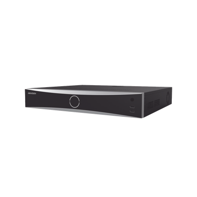 NVR IP / 16 Canales / 32 MP 8K / Reconocimiento Facial 100,000 Rostros / AcuSense / 4 Bahías HDD / HDMI 8K / Audio Bidireccional / POS