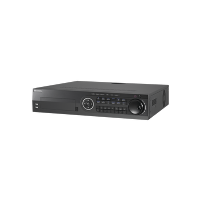 DVR Pentahíbrido / 24 Canales / 16 TurboHD + 8 IP / 3K / 5 Megapixel / 8 Bahías HDD / AcuSense / H.265+ / 16 Entradas de Alarma / POS