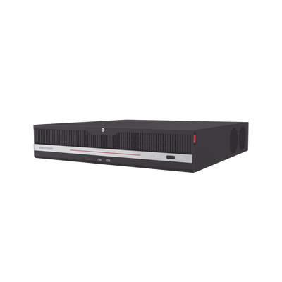 NVR 32 Canales IP / 32 MP 8K / 8 Bahías HDD / 2 HDMI / RAID 0,1,5,6,10 / 320 Mbps Entrada / Reconocimiento Facial 100K Rostros