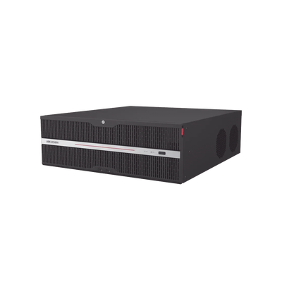 NVR IP / 64 Canales / 32 Megapixel (8K) / 16 Bahías HDD / 400 Mbps Throughput / Dual HDMI 8K+4K / RAID 0,1,5,6,10 / Reconocimiento Facial 16 Canales / AcuSearch