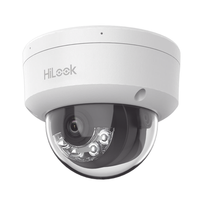 Cámara Domo IP / 2 Megapixel Full HD / Lente 2.8 mm 103° / IR 30 m (98.4 ft) / Micrófono Integrado / IP67 / PoE / dWDR / H.265+