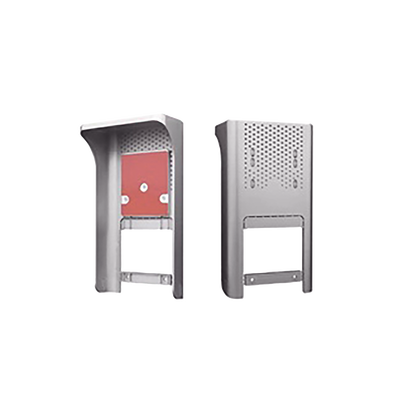 Cubierta o Housing Color Gris Para dispositivos de Control de Acceso / Medidas 250 x 133 x 80 mm /Compatible con Teclados, Videoporteros, Biométricos, Etc.