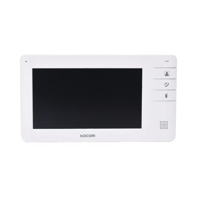 Monitor adicional para videoportero / 7 pulgadas a color / 2 frentes de calle / CCTV / Montaje en superficie / 220 x 123 x 19 mm / 15 VCD