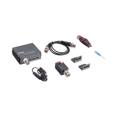 Kit de transmisión de video / 400 m (1312 ft) / 2 MP / HD-TVI HD-CVI AHD CVBS / Activo+Activo / Protección grado III