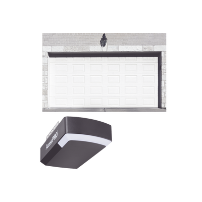 KIT COMPLETO Puerta D/ Garage 16x7 Pies / Cuadro Corto / Color blanco / Insulada / Incluye Motor FS1000APPRT / 1/2HP / Fuerte/Silencioso/Luz LED/Motor DC .