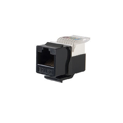 Módulo Jack Keystone / Cat5e / Toolless / RJ45 / Sin Blindaje / Color Negro