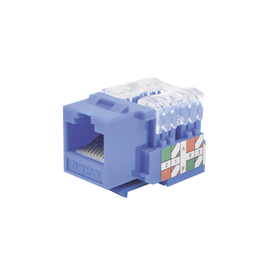 Módulo Jack / Cat6 Clase E / Keystone 110 / Impacto / RJ45 No Blindado / Azul