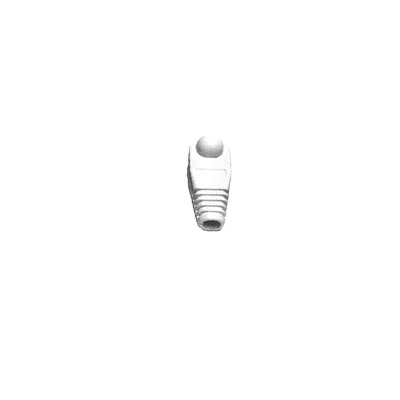Bota de Protección / 27.5 mm / Cable 6.0 mm / RJ45 / TC-5 TC-6 / Plástico Blanco