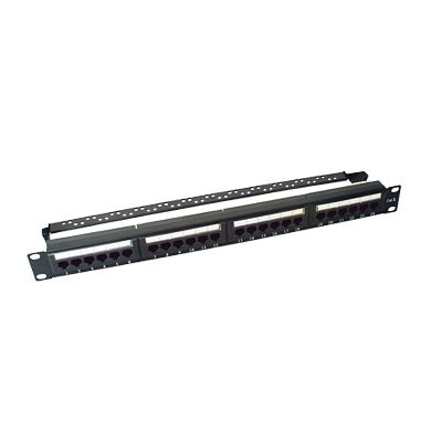Panel de Parcheo de Impacto / 24 Puertos Cat6 / 1U Rack 19" (48.26 cm) / T568A/B / 110 IDC