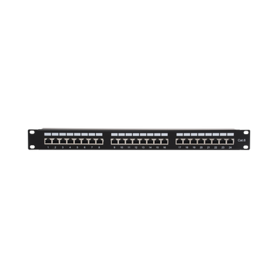 Panel de Parcheo / 24 Puertos / Cat6 / Blindado STP / 1U / 19 Pulgadas