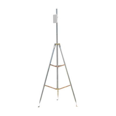Kit de Montaje Trípode con Mástil / Acero Galvanizado / Altura Total 4.52 m (14.8 ft) / Capacidad 6 kg / Antenas Plato < 25 cm