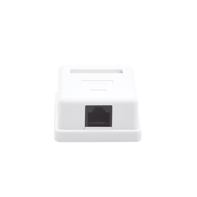 Caja de Pared / 1 Puerto Keystone / Cat5e / T568A-B / UL 94V-0