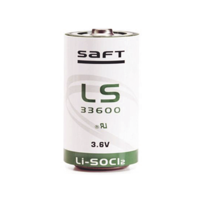 Batería de Litio Industrial / Tamaño D / 3.6 V / 17 Ah / 61.2 Wh / Pulso 400 mA / Hermética Vidrio-Cristal