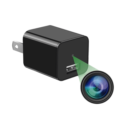Cámara Oculta en Cargador de Pared / 2 Megapixel 1080P / Grabación Continua o por Movimiento / Detección Inteligente 1-2 m (3.3-6.6 ft) / Memoria 8GB / Expansión MicroSD 128GB