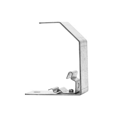 Estribo de Suspensión / Charolas 50 y 100 mm / Acabado Electro Zinc / Fijación Directa / Espacios Reducidos