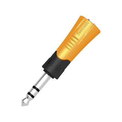Adaptador de Audio Estéreo / 1/4" (6.35 mm) a Jack 3.5 mm / Carcasa Plástica Resistente