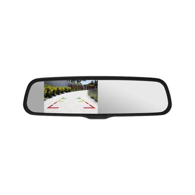 Espejo Retrovisor con Pantalla LCD / Atenuación Automática / Entradas de Video Duales / Líneas de Estacionamiento