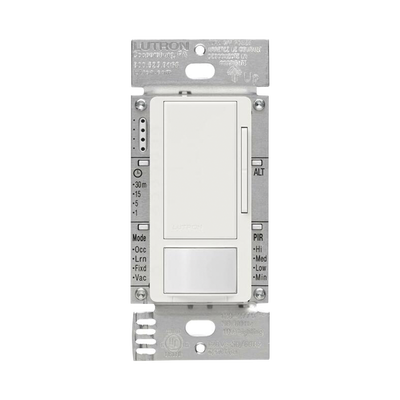Atenuador con Sensor de Presencia / Control 0-10V / Cobertura 83 m² (893 ft²) / 2 A / 120V / 3 Vías / Tiempo de Desactivación Programable