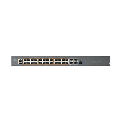 Switch Capa 3 / 28 Puertos / 24 PoE Gigabit 802.3af/at / 4 SFP+ / 128 Gbps / Administración en la Nube