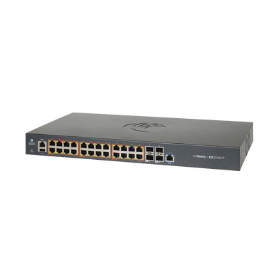 Switch Capa 3 / 28 Puertos / 24 PoE Gigabit 802.3af/at / 4 SFP+ / Administración en la Nube