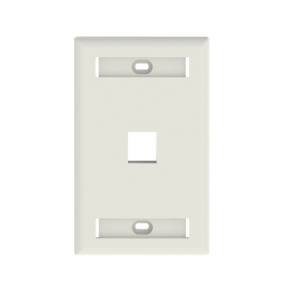 Placa de Pared Vertical / 1 Puerto Keystone / 69.8 x 114.3 mm / 2.75 x 4.5 pulg. / Montaje Vertical