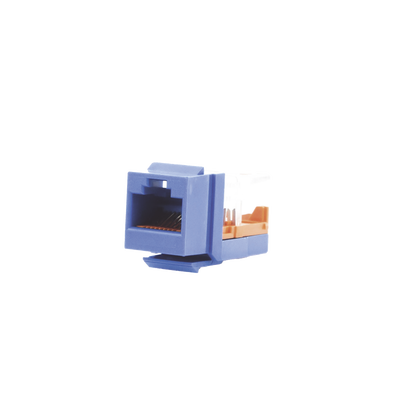 Jack Keystone / Cat 5e / RJ45 / 8P8C / Leadframe / T568A-B / Azul / 1 Puerto