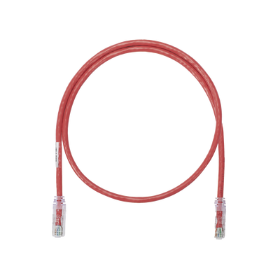 Cable de Parcheo UTP / Categoría 6 / 0.3 m (1 Pie) / 24 AWG / T568B / CM / Rojo