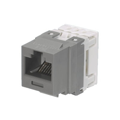 Jack Keystone / Cat 6 / Clase E / 250 MHz / Impacto 110 / RJ45 / Gris
