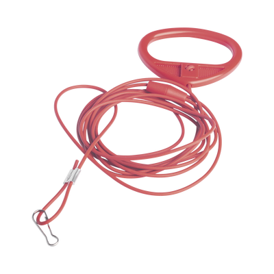 Tirador de Emergencia para Baño Hospitalario / Cordón Antibacteriano 2 m (6.6 ft) / Broche Antiestrangulamiento / Activación Desde el Suelo