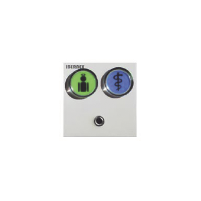Módulo de 2 Botones Iluminados / RS485 / Lector RFID 125KHz / Empotrado 44x44x46mm / 12V