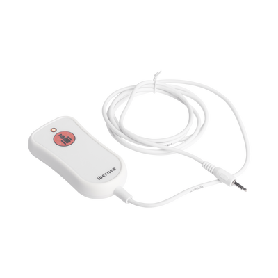 Pulsador de Llamada para Paciente / Material Antibacteriano / Código Braille / IP67 / Cable 2 m Resistente al Fuego / 12 V
