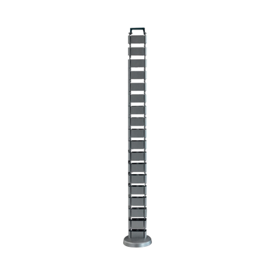 Organizador de Cables Vertical Articulado / Altura Ajustable / 18 Enlaces / ABS y Acero Inoxidable / Operación hasta 105°C