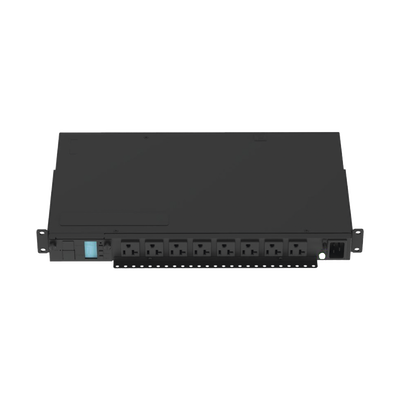 PDU Monitoreable Horizontal / 8 Salidas NEMA 5-20R / Entrada NEMA 5-15P / 120 Vca / 15 A / 1UR 19 in