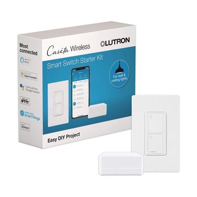 Kit Hub Controlador / Interruptor On/Off Inteligente / Requiere Neutro / App Lutron Gratuita