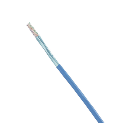 Bobina de Cable Blindado F/UTP / Cat6A / 23 AWG / CMR Riser / 305 m (1000 pies) / Azul