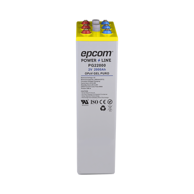 Batería de Gel OPzV / 2 Vcc / 2,000 Ah / Ciclo Profundo / Vida Útil Flotador >20 Años / Sellado Termo ABS