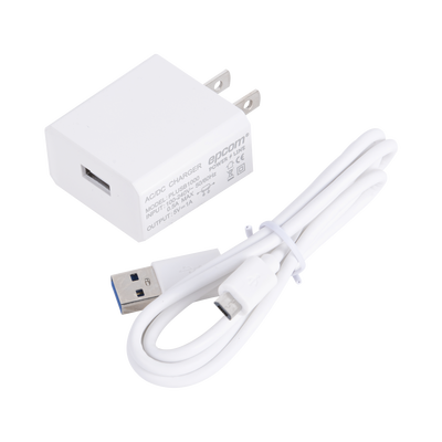 Cargador Micro-USB Profesional / 5 VCC / 1 A / Entrada 100-240 VCA / 1.94 x 1.67 x 0.96 in