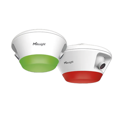 Sensor de Ocupación de Aparcamiento con IA / Doble Lente / 6 Espacios / Precisión 99.9% / Indicador Multicolor / Reconocimiento de Matrícula