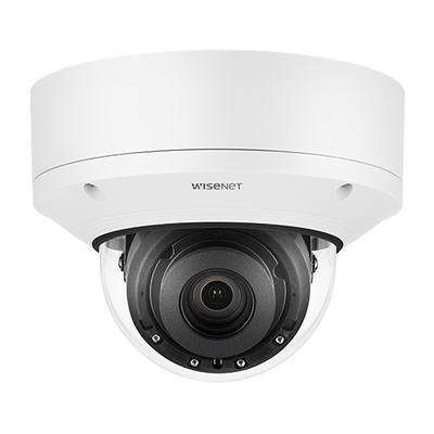 Cámara Domo Antivandálica / 4K 8MP / Lente Motorizado 4.5-10mm / P-Iris / WDR 120dB / IP52 IK10+ / MicroSD 512GB