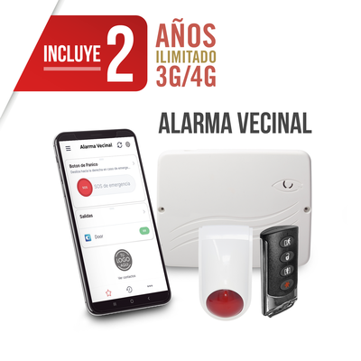Panel de Alarma Cloud Híbrido / Certificación UL / 4G LTE-M / 100 Usuarios / Programación Web / Compatible Honeywell 5800 y Sfire