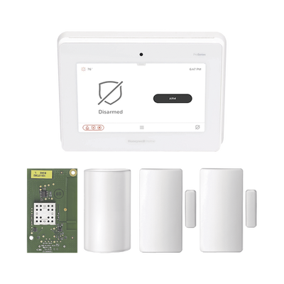 Kit Panel de Alarma Inalámbrico / Frecuencia 433 MHz / Sensor PIR / 2 Contactos Magnéticos / Batería de Respaldo