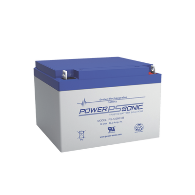 Batería de respaldo / 12V / 26AH / Tecnología AGM-VRLA / Terminales T12 / Certificación UL