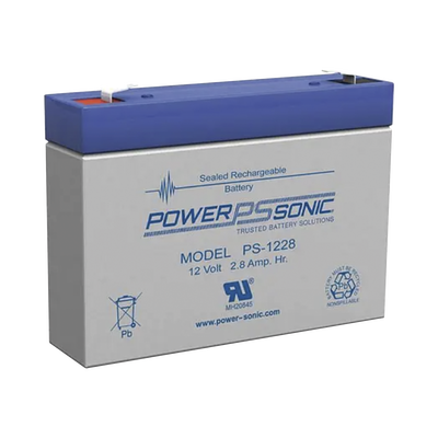 Batería de Respaldo AGM/VRLA / 12V / 2.8 Ah / Terminales F1 / 5 Años Vida Útil / UL Reconocida