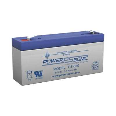 Batería 6V, 3.50AH, Para Respaldo, Tecnologías AGM/VRLA, 5 Años Vida Útil, Terminales F1, Reconocida UL