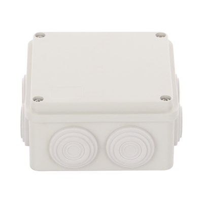 Caja de Derivación / 7 Glándulas Recortables / IP55 / -40 a 120°C / 100 x 100 x 54 mm (3.9 x 3.9 x 2.1 in)