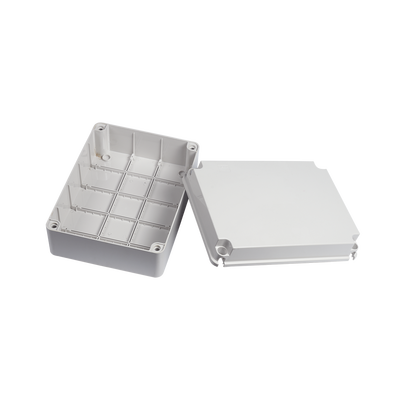Gabinete de Plástico IP55 / 190 x 240 x 95 mm / Protección EMI y Antiestática / -40 a 120°C / Aplicaciones Solares y Telecomunicaciones