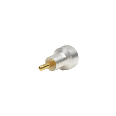 Adaptador Coaxial / UNIDAPT Hembra a RCA Macho / Bronce Plata y Oro / Dieléctrico Teflón