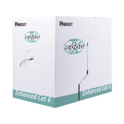 Cable UTP / Categoría 6 Mejorado / 23 AWG / 305 m (1000 ft) / CMR Riser / 4 Pares / PoE / 250 MHz