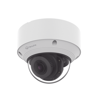 Cámara IP Domo Antivandálica / 5 Megapixel / Lente Varifocal 3.2 - 10 mm / IR 30 m (98.4 ft) / WDR 120 dB / IP66 / H.265+ & WiseStream / Inteligencia Artificial
